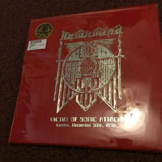 Hawkwind Victim Of Sonic Attack D/lp Clear Vinyl 500 Only Live December 1972