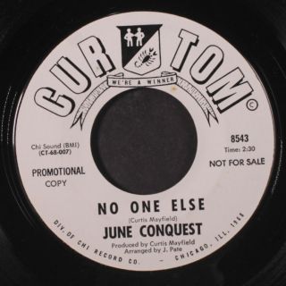 JUNE CONQUEST: What ' s This I See / No One Else 45 (dj,  funky Crossover Soul wit 2
