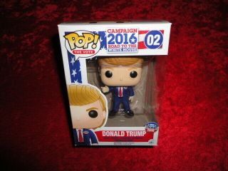 2016 Funko Pop The Vote Campaign White House Donald Trump Mib Vaulted