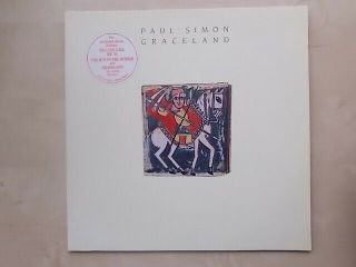 Paul Simon - Graceland - 1986 Album Lp Vinyl Record - Uk Wx52