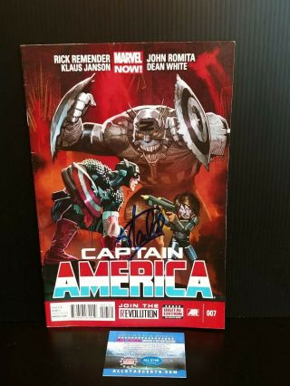 Stan Lee Signed Autographed Marvel Comic Book Captain America