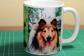 Glossy Lassie Collie Dog 11 Oz Mug I Love My Collie Logo Gift Dog Owners