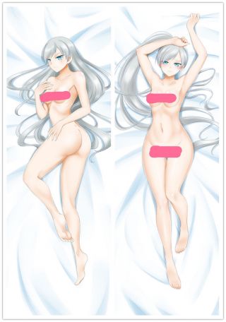 Anime Rwby Weiss Schnee Ice Queen Dakimakura Hugging Body Pillow Case Cover 3
