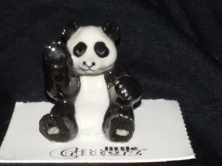 Little Critterz Panda Bear Miniature Figurine Ziao Liwu