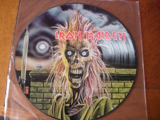 Iron Maiden First Album Vinyl Picture Disc Lp Eddie 12 " 1980 Paul Di 