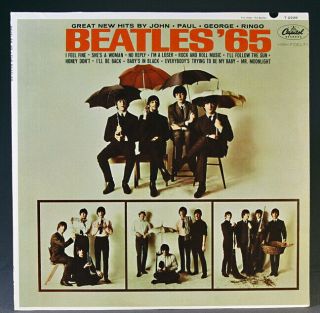 The Beatles ’65 Mono Lp Plays With Nm Cover & Orig Inner T - 2228