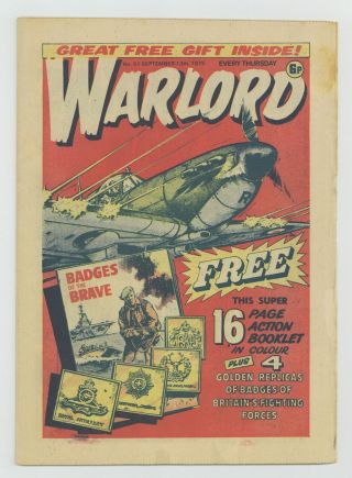 Warlord (d.  C.  Thomson) Uk 51 1975 Fn 6.  0