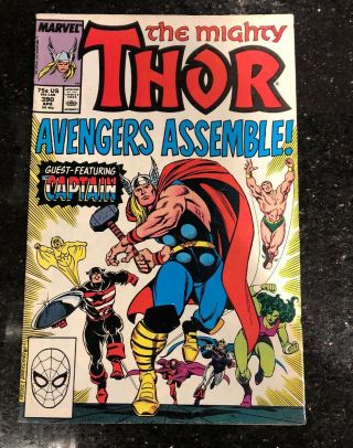 Thor 390 Captain America Wields Mjolnir/endgame