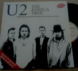 U2 - The Joshua Tree - Lp Mexico Promo Radio Unique Cover Ps Polygram