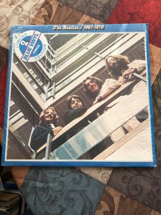 The Beatles Limited Edition Blue Vinyl Greatest Hits 67 - 70 1973 Pressing.