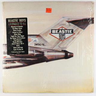 Beastie Boys - Licensed To Ill Lp - Def Jam Vg,  Shrink