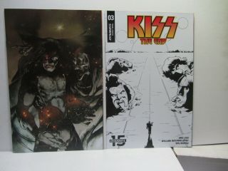2 Kiss The End 3 Two Icentive Covers Dynamite Nm Comics Book