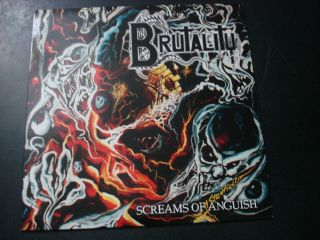 Brutality Screams Of Anguish Lp Record Red Color Vinyl Limited Edition
