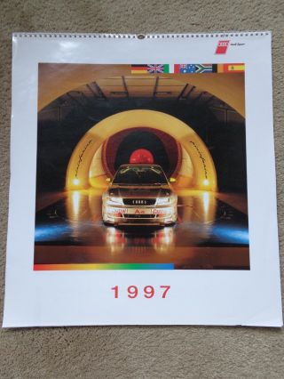1997 Audi Sport Calendar Rally Motorsport Biela Gene Moss Quattro Pristine 15x20