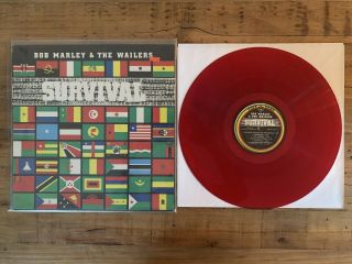Rare Bob Marley & The Wailers Survival Limited Red Vinyl Jamaican Press