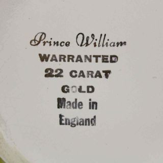 Prince William 22 Carat Gold Plated Ceramic Mug Stein Canterbury Cathedral 454 5