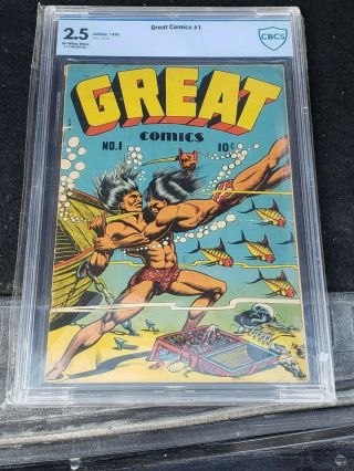 Great Comics 1 Cbcs Gd,  (2.  5) L.  B.  Cole Cover Jubilee Pub 1945 Golden Age