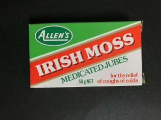 Allens Sweets Vintage Irish Moss Full Box Of Medicated Jubes