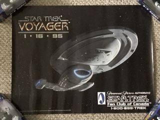 Paramount Star Trek Voyager 1 - 16 - 95 Fan Club Of Canada Promo Poster 17”x22 "