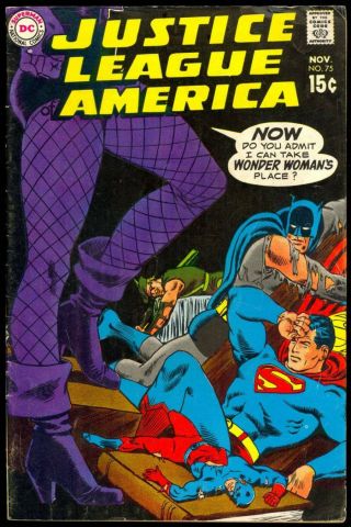 Justice League Of America 75 1st App Of Dinah Laurel Lance Black Canary Cover