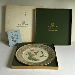 Rufous Hummingbird Lenox China Plate Edward Marshall Boehm Box Ltd Ed