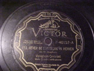 78 Rpm Victor 40157 Vaughan Quartet One At Last - I 