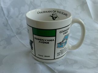 Vintage Monopoly Collectible Coffee Mug Cup Hasbro 12oz Chairman Of The Board