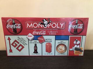 Coca - Cola Collectors Edition Monopoly Board Game,  1999