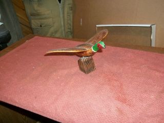 Hand Carved Pheasant " Signed "