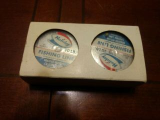 D Holiday Gas Station Fishing Line Nos Vintage 10 Lb 50 Yards Braided Nylon Cast