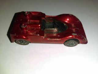 Hot Wheels Chaparral 26 Red With Red Line Tires 1968 No Wing