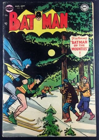 Batman (1940) 78 Vg/fn (5.  0) With Robin 1st App Roh Kar Man Hunter From Mars
