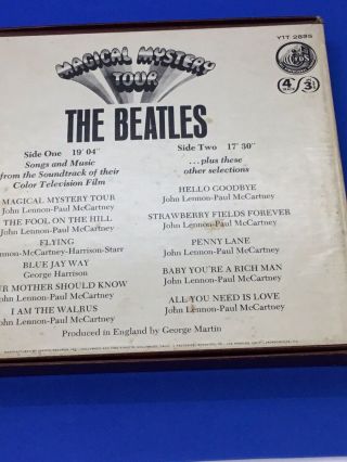 The Beatles Magical Mystery Tour Reel To Reel 4 Track 4