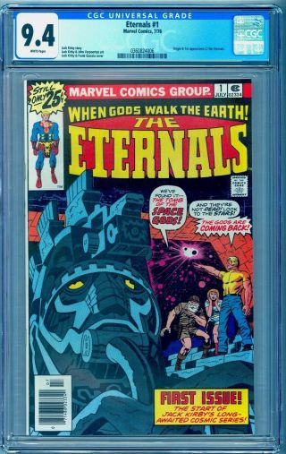 Eternals 1 Cgc 9.  4 Nm White Pages On Ebay