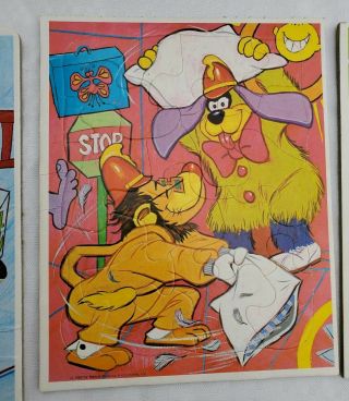 Vintage Banana Splits Frame Tray Puzzles 1969 Whitman - Hanna - Barbera Complete 6