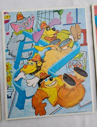 Vintage Banana Splits Frame Tray Puzzles 1969 Whitman - Hanna - Barbera Complete 8