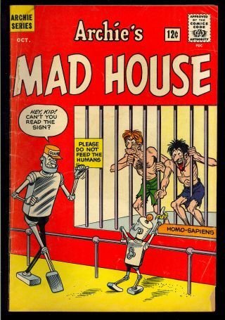 Archie’s Mad House 22 1st App.  Sabrina The Teen - Age Witch Comic 1962 Vg -