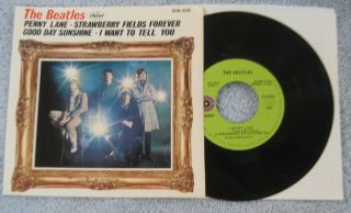 The Beatles - Penny Lane,  3 - Mexican Picture Sleeve Ps 7 " Ep