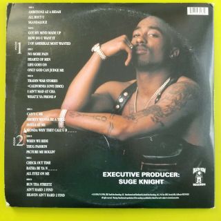 2 Pac - All Eyes On Me.  Death Row Records.  Vinyl Record 2