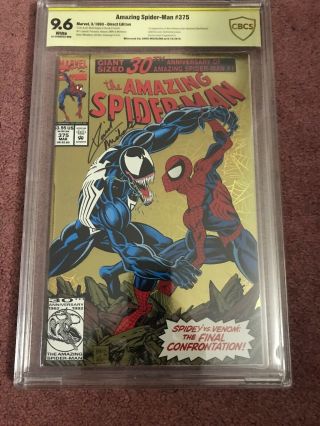 The Spiderman 375 Cbcs 9.  6 Signed David Michelinie
