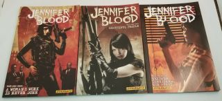 Run Of 3 Jennifer Blood Dynamite Vol 1 - 3 Trade Paperbacks Tpb Tpbs