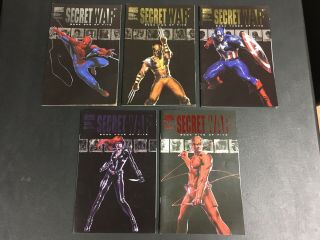 Secret War 1 - 5 2004 Marvel Comics Bendis Dell’otto Spider - Man Cap Wolverine