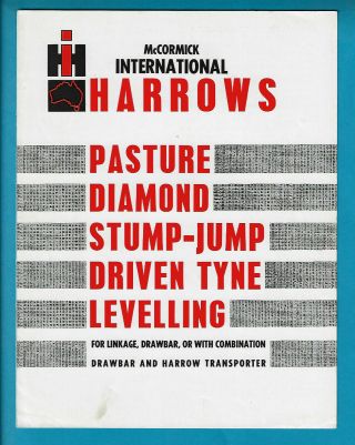 International Stump Jump & Other Harrows 4 Page Brochure