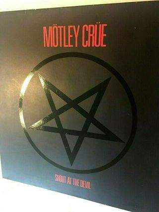 Motley Crue Shout At The Devil Vinyl Lp 1st Pressing Uk Gatefold Elektra