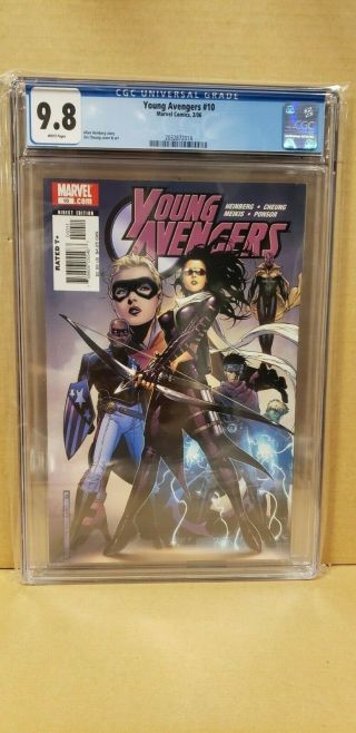 Young Avengers 10 Cgc 9.  8 Wp 1st Kate Bishop Cover,  Hawkeye Marvel Comics 01