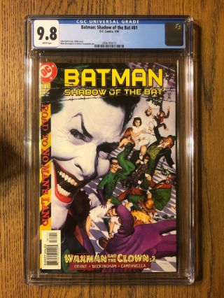 Batman Shadow Of The Bat 81 Cgc 9.  8 Classic Joker Cover