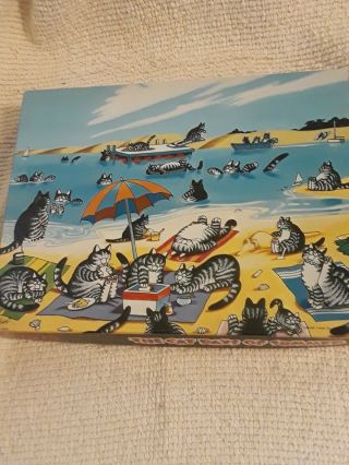 Vintage Springbok B.  Kliban The Cat Days Of Summer 500 Jigsaw Puzzle Complete