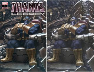 Thanos Legacy 1 Marvel 2018 Skan Srisuwan Trade Virgin Set 2 Variant Donny Cates