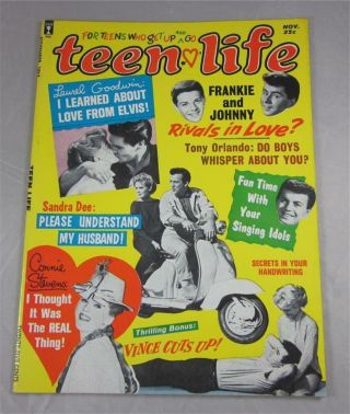 Teen Life Mag Nov 1962 Frank Frazetta Art Billy And Betty Teen In Hollywood