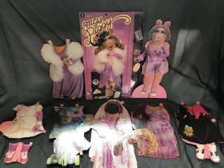Vintage 1980 Muppets Miss Piggy Paper Doll Set 80s Colorforms Muppet Pig